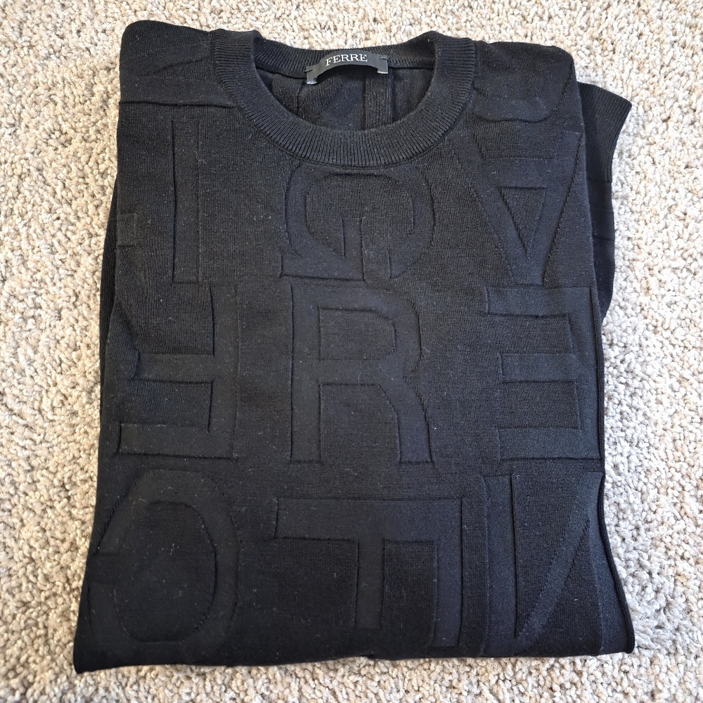 Gianfranco Ferre: Monogram Sweater (Viscose) Size: XL